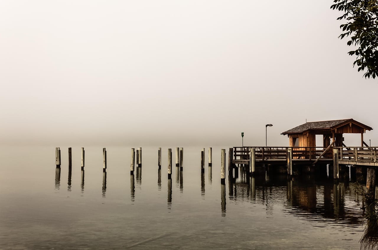 The north pier at 7:40am, the busiest ten minutes of the day.